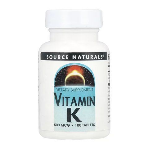 Vitamin K 500 mcg - 100 tabs 2023-10-6146 фото