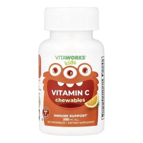 VitaWorks Vitamin C Kids - 120 chewables Orange 2023-10-7248 фото