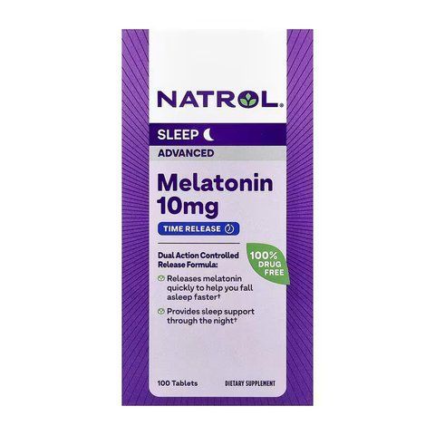 Advanced Sleep Melatonin 10mg - 100 tabs 2023-10-6221 фото