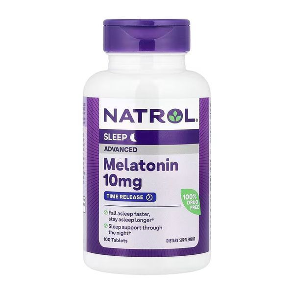 Advanced Sleep Melatonin 10mg - 100 tabs 2023-10-6221 фото