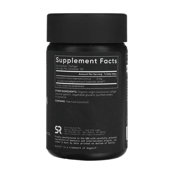 Astaxanthin 6mg - 120 softgels 2023-10-6183 фото