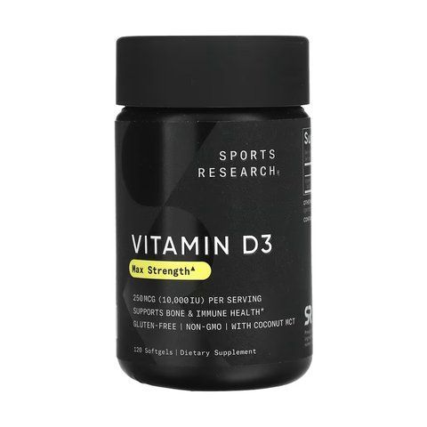 Vitamin D3 10000IU - 120 softgels 2023-10-6655 фото