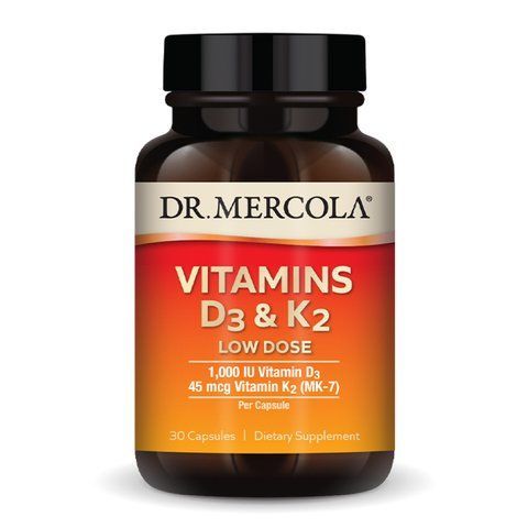 Vitamins D3 & K2 Low Dose - 30 caps 2023-10-3951 фото