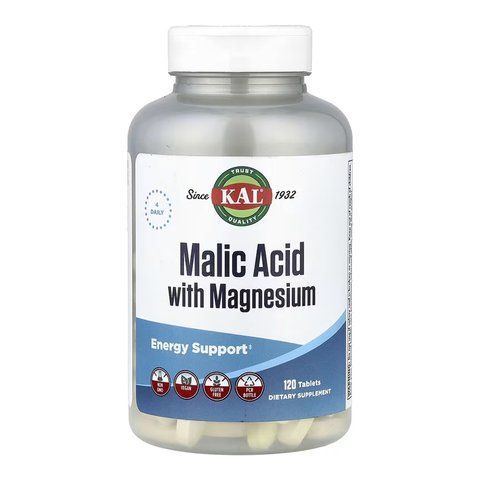 Malic Acid with Magnesium - 120 tabs 2023-10-7241 фото