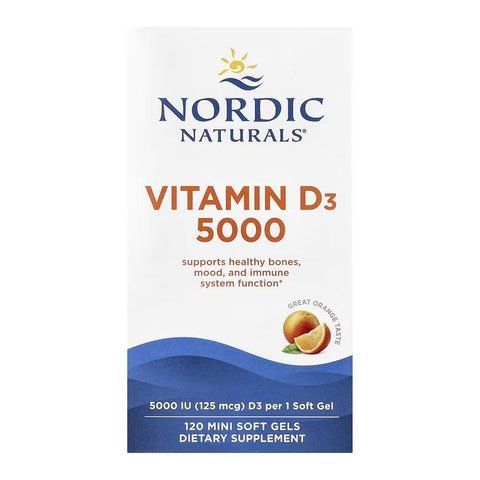 Vitamin D3 5000 - 120 mini softgels 2023-10-7855 фото