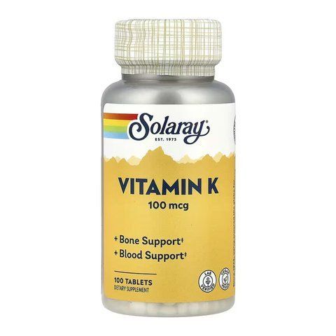 Vitamin K-1 100mcg - 100 tabs 2023-10-6740 фото