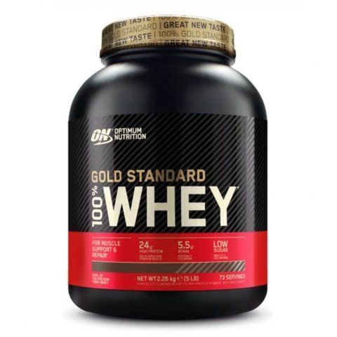 Gold Standart 100% Whey - 2280g Delicios Strawberry (Пошкоджена кришка) 2023-10-7230 фото