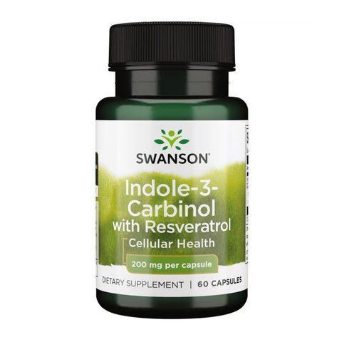 Indole-3-Carbinol with Resveratrol 200mg - 60 caps 2023-10-5714 фото