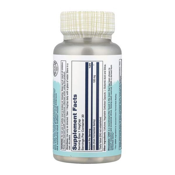 GABA 100mg - 30 caps 2023-10-7545 фото