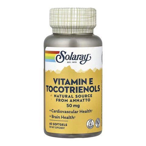 Vitamin E Tocotrienols, Annatto 50mg - 60 softgels 2023-10-7614 фото