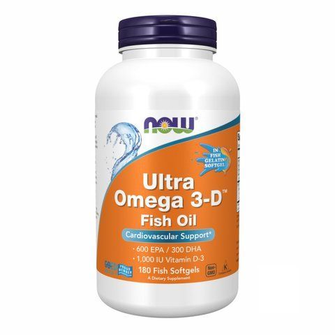 Ultra Omega 3-D&trade; Fish Oil - 180 Fish Softgels 2022-10-0410 фото